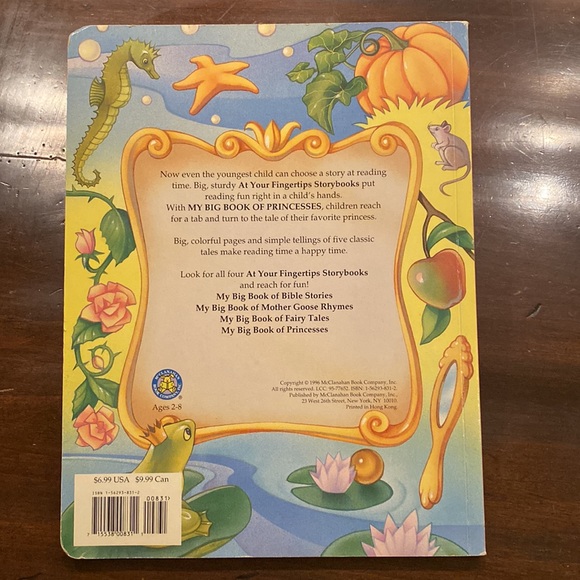 VTG 12” My Big Book Of Princesses by Jennifer Harris & Becker hardcover w/ Tabs - Picture 2 of 11